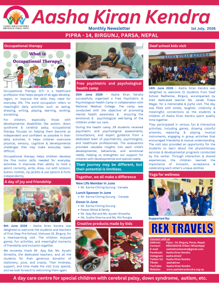 Monthly Newsletter - July 2026